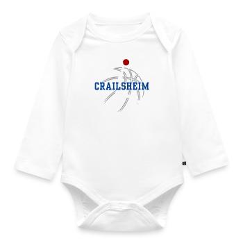 Crailsheim, meine Stadt! - Baby Bio-Langarm-Body - Weiß - Vorne