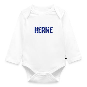 Herne, ma ville ! - Body Bébé bio manches longues - blanc - Devant