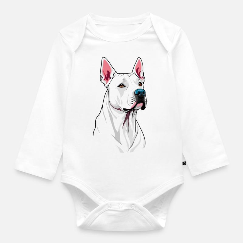 Dogue Argentin - Body Bébé bio manches longues - blanc