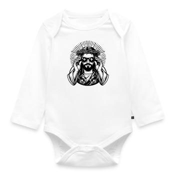 Jésus moderne - Body Bébé bio manches longues - blanc - Devant