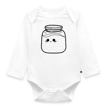 Kawaii - Body Bébé bio manches longues - blanc - Devant