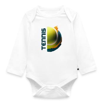 L’ du tennis - Body Bébé bio manches longues - blanc - Devant