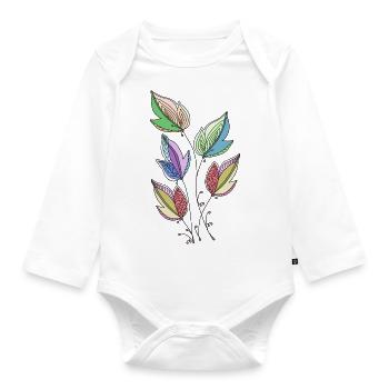 Liste - Baby Bio-Langarm-Body - Weiß - Vorne