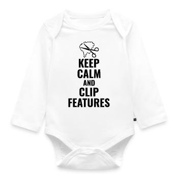 GIS Mapping Data Clip Features Spatial Geoinfo - Organic Longsleeve Baby Bodysuit - white - Front