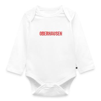 Oberhausen, meine Stadt! - Baby Bio-Langarm-Body - Weiß - Vorne