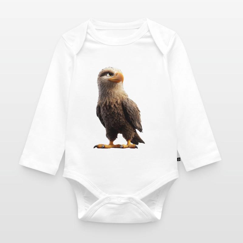 Eagle Bald Eagle Golden Eagle White-tailed Eagle Organic Longsleeve Baby Bodysuit