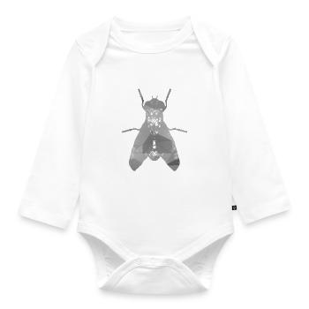 Fly - Organic Longsleeve Baby Bodysuit - white - Front
