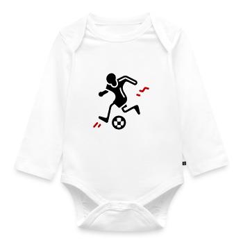 Soccer Player Soccer Player - Organic Longsleeve Baby Bodysuit - white - Front
