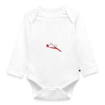 Zahnarzt - Baby Bio-Langarm-Body - Weiß - Vorne