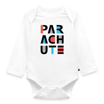 parachute - Organic Longsleeve Baby Bodysuit - white - Front