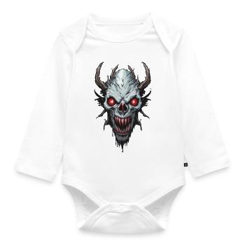 Wendigo / Evil Spirit / Possessive / Horror - Organic Longsleeve Baby Bodysuit - white - Front