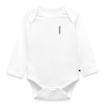 tree - Organic Longsleeve Baby Bodysuit - white - Front