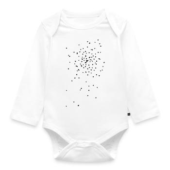chad Räppli flakes - Organic Longsleeve Baby Bodysuit - white - Front