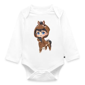 MOSBIES Protégez le cadeau du zodiaque Horoscope - Body Bébé bio manches longues - blanc - Devant