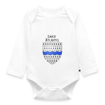 liger atlantel / loire atlantic - Organic Longsleeve Baby Bodysuit - white - Front