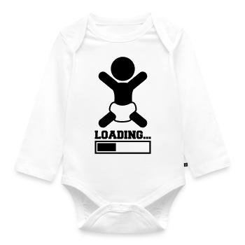 Loading Baby - Body Bébé bio manches longues - blanc - Devant