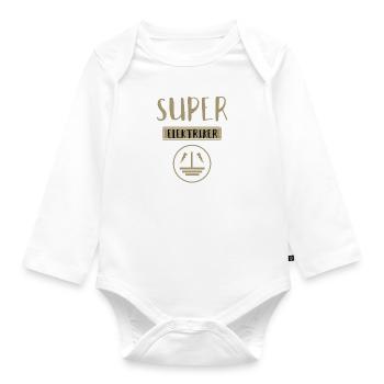 electrician - Organic Longsleeve Baby Bodysuit - white - Front