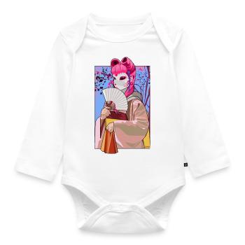 Geisha - Organic Longsleeve Baby Bodysuit - white - Front