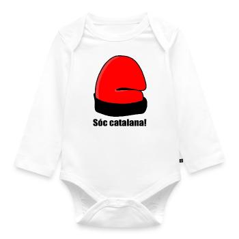 Catalan Soc - Body Bébé bio manches longues - blanc - Devant