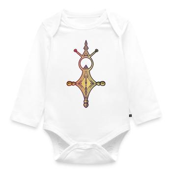 The Southern Cross - Organic Longsleeve Baby Bodysuit - white - Front