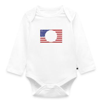 Kickball Spieler Hobby Ballsport Training - Baby Bio-Langarm-Body - Weiß - Vorne