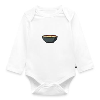 Ironic Quote Miso Soup Ramen Chef - Organic Longsleeve Baby Bodysuit - white - Front
