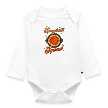 Spaghetti Squad Pâtes Nouilles Cuisine italienne - Body Bébé bio manches longues - blanc - Devant