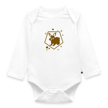 Rabbit - Rabbit - Nature - Organic Longsleeve Baby Bodysuit - white - Front