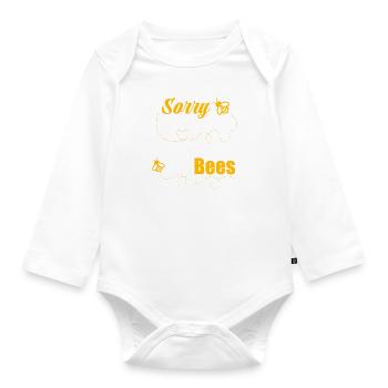 Beekeeping Hobby Bees Ironic Saying Beehive - Organic Longsleeve Baby Bodysuit - white - Front