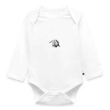 Les chèvres appellent - je vais - Body Bébé bio manches longues - blanc - Devant