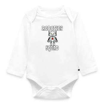 Ingenieurwesen Robotik Mechaniker - Baby Bio-Langarm-Body - Weiß - Vorne