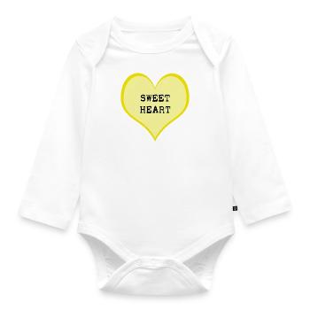 Sweetheaart - Organic Longsleeve Baby Bodysuit - white - Front