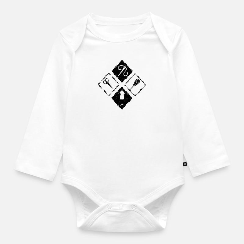 Nähen - Baby Bio-Langarm-Body - Weiß
