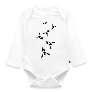Kanu icon - Baby Bio-Langarm-Body - Weiß - Vorne