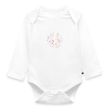 Classical Music Flutist Professional Orchestra - Organic Longsleeve Baby Bodysuit - white - Front