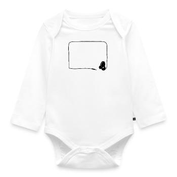 HÖRGERÄT Headphones Auriculares Headset!! - Baby Bio-Langarm-Body - Weiß - Vorne