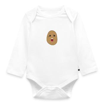 Potato Squad Vegetable Healthy Food Hobby Chef - Organic Longsleeve Baby Bodysuit - white - Front