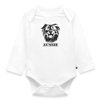 Aussie - Body Bébé bio manches longues - blanc - Devant