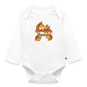 Goldfish Squad Aquaristics Cute Fish - Organic Longsleeve Baby Bodysuit - white - Front