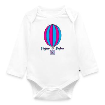 Heißluftballon Higher - Baby Bio-Langarm-Body - Weiß - Vorne