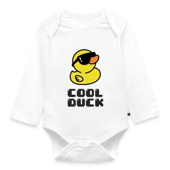 COOL DUCK - Baby Bio-Langarm-Body - Weiß - Vorne