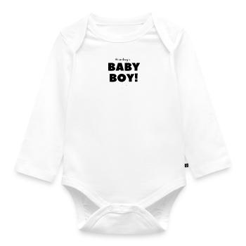 Kinder - Baby Bio-Langarm-Body - Weiß - Vorne