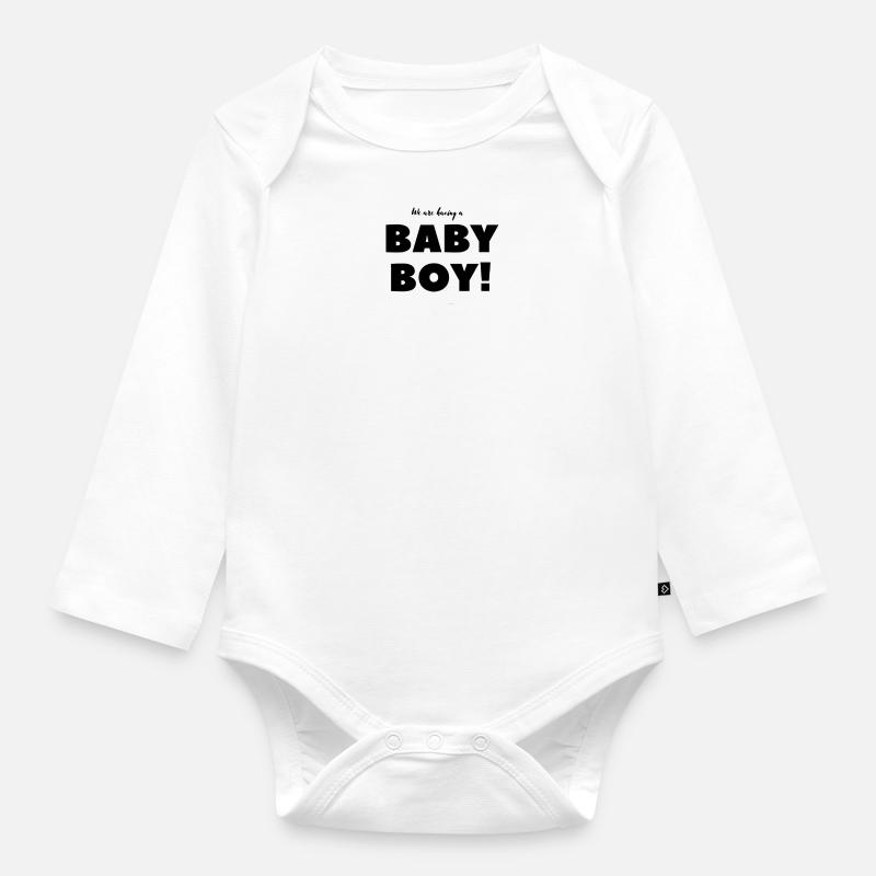 Kinder - Baby Bio-Langarm-Body - Weiß