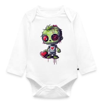forever yours - Organic Longsleeve Baby Bodysuit - white - Front