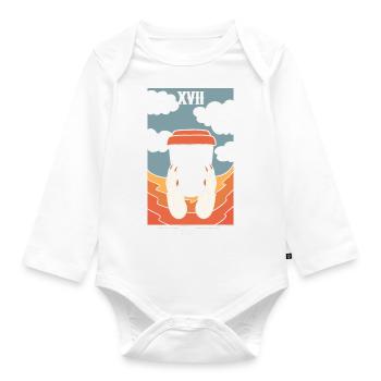 The Coffee Barista - Baby Bio-Langarm-Body - Weiß - Vorne