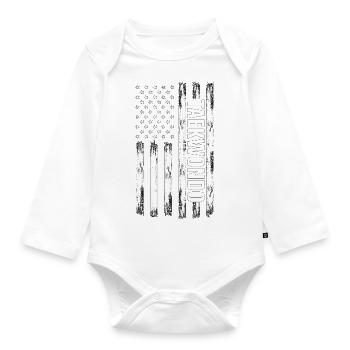 Taekwondo - Organic Longsleeve Baby Bodysuit - white - Front
