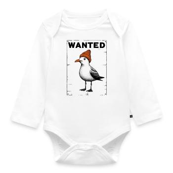 Affiche recherchée North Sea Bandit Seagull w. Cap Wanted - Body Bébé bio manches longues - blanc - Devant