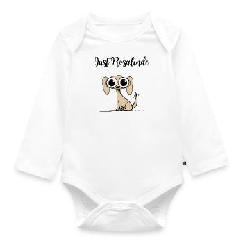 Just Rosalinde - Baby Bio-Langarm-Body - Weiß - Vorne