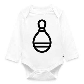 Quille de Bowling - Organic Longsleeve Baby Bodysuit - white - Front