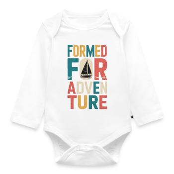 Regatta Sailing Shirt Sailboat Yacht Sailing Crew - Organic Longsleeve Baby Bodysuit - white - Front